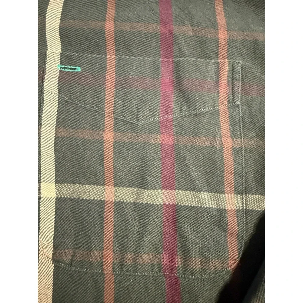 VINTAGE Tommy Hilfiger Shirt Mens XL Plaid Flannel Crest Logo‎ Button Down 90s